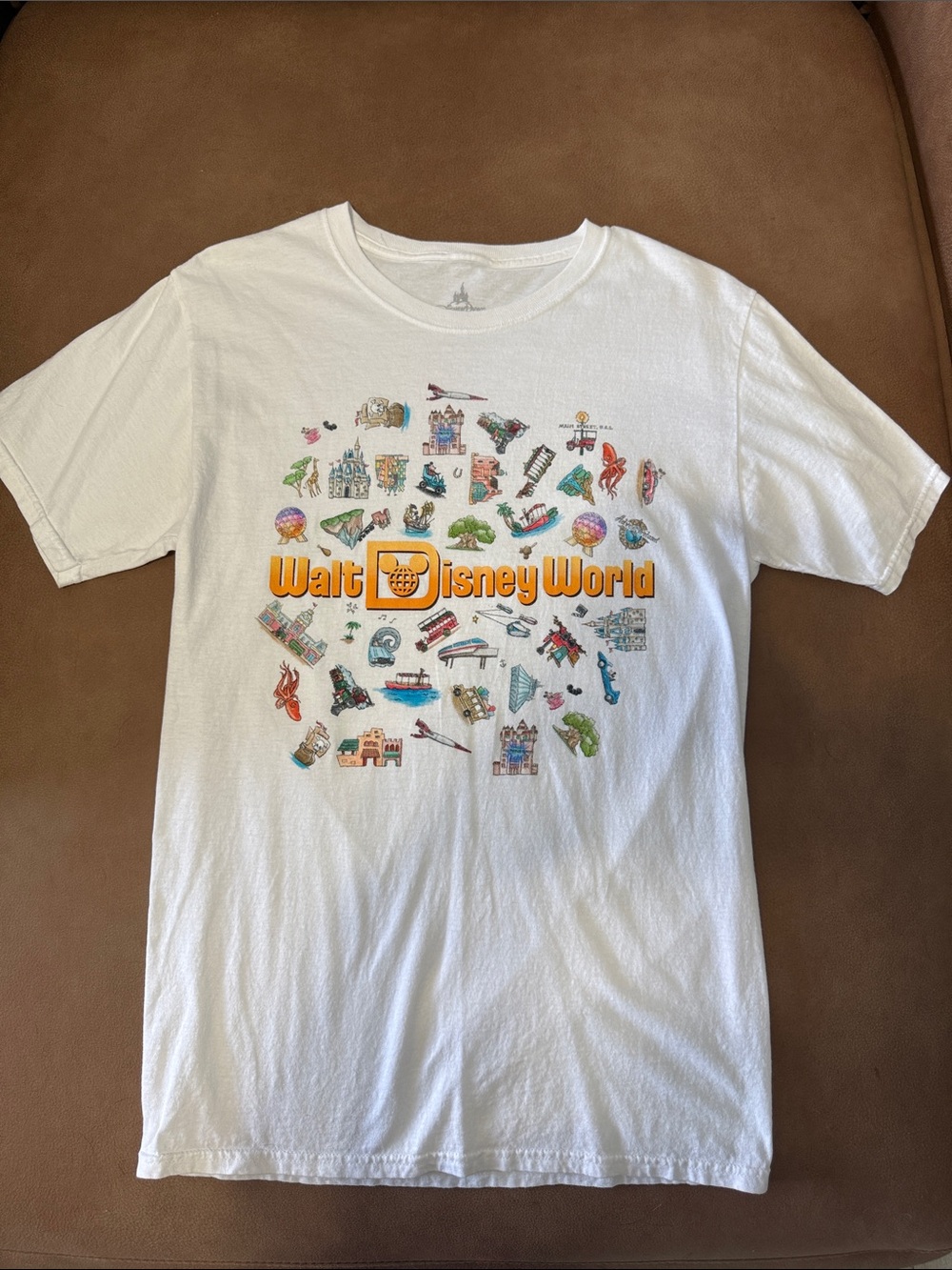 Disney Walt Disney World White Graphic Short Sleeve Tee